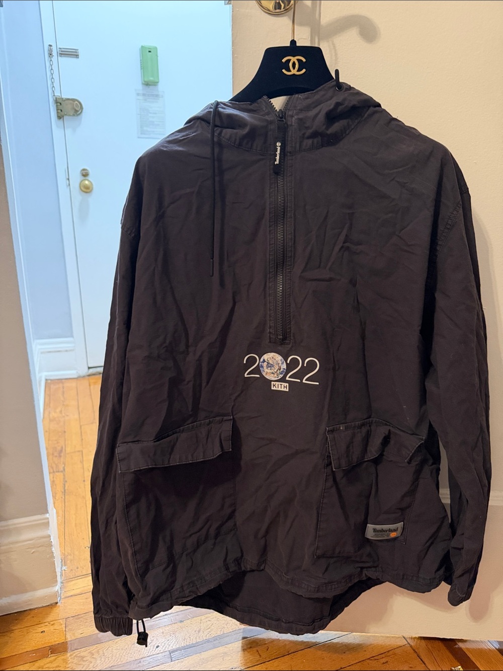 Kith Black 2022 Half-Zip Pullover Anorak